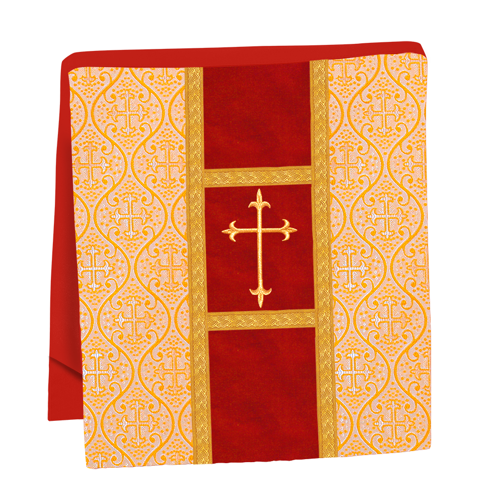 Gothic Chasuble vestment with Golden Lace