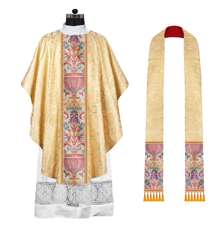 Coronation Tapestry Chasuble Braided with Trims