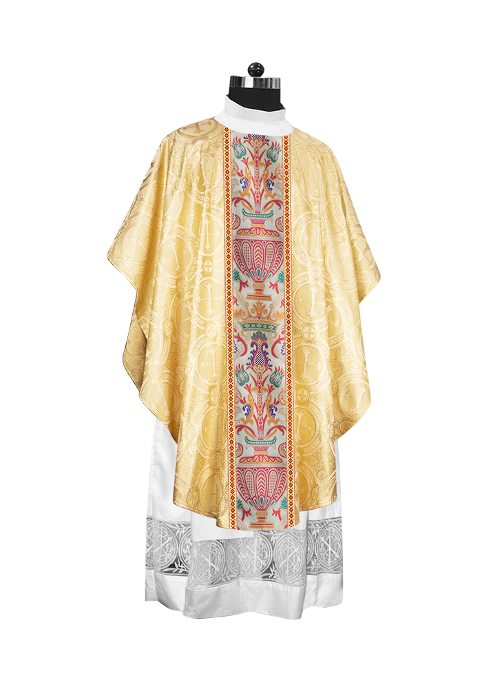 Coronation Tapestry Chasuble Braided with Trims