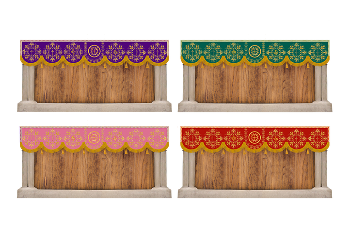 Set of Four Braided Embroidered Superfrontal