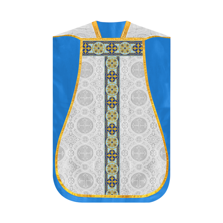 Marian Roman Chasuble with Braided Orphrey
