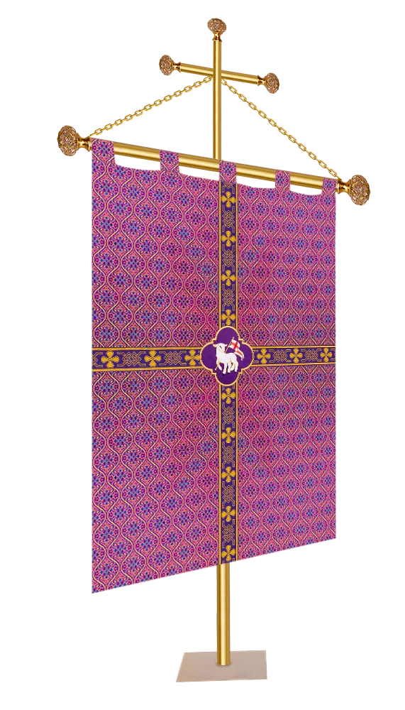 Braid Banner Liturgical Banner - Church Banner With Adorned Braid | PSG VESTMENTS