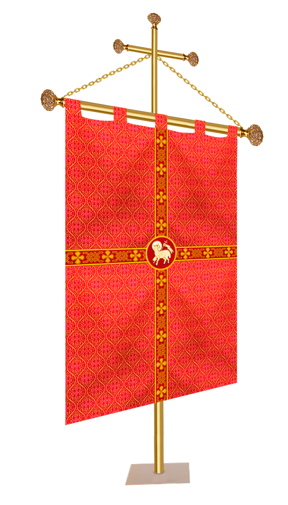 Church Banner with Motif and trims