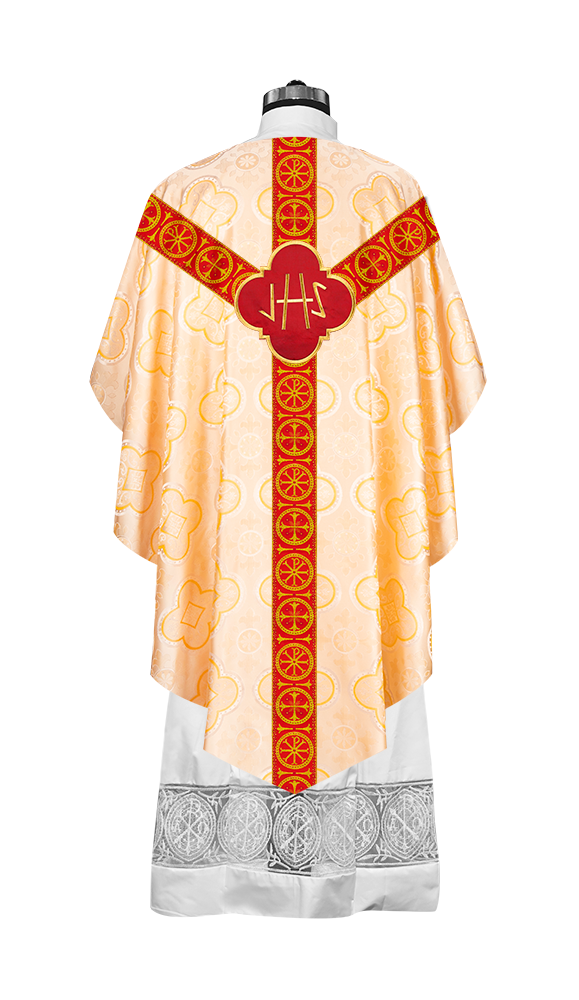 Traditional Pugin chasuble with Designer Orphrey