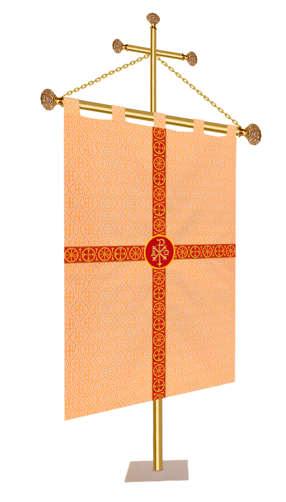 Adorned Church Banner with Trims