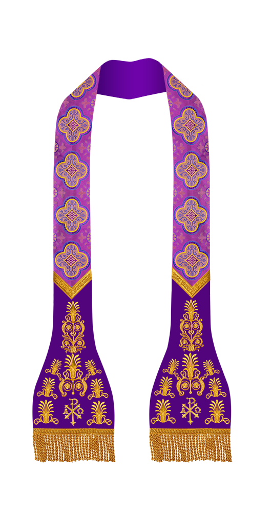 Roman Stole with embroidered motif