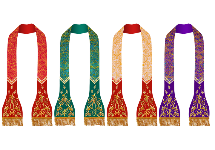 Set of Four Adroned Roman stole