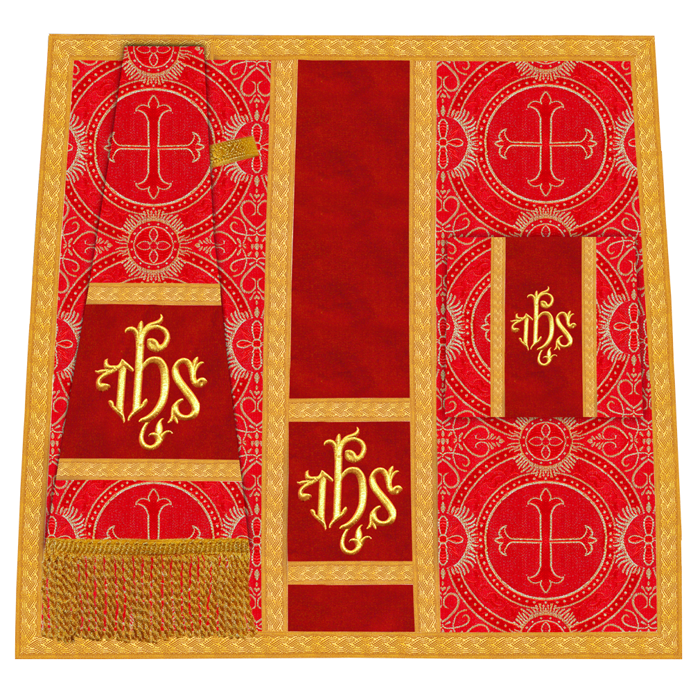 Roman chasuble with Motif and Trims