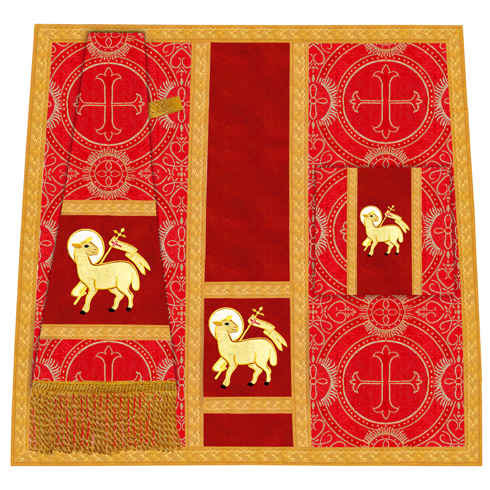 Roman chasuble with Motif and Trims