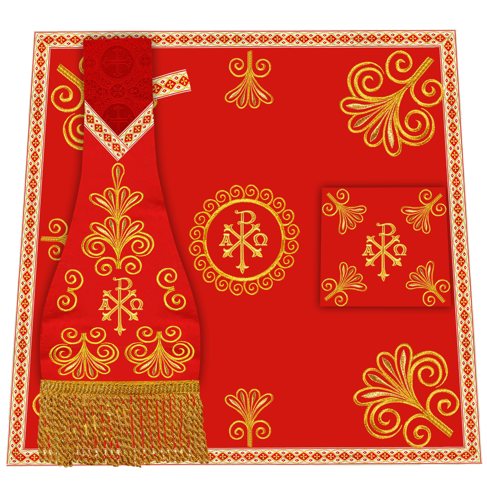 Spiritual Borromean Chasuble With Y Type Orphrey and Trims