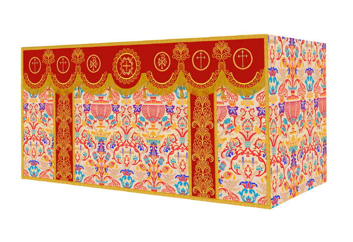 Coronation Tapestry Church Altar Cloth with Trims