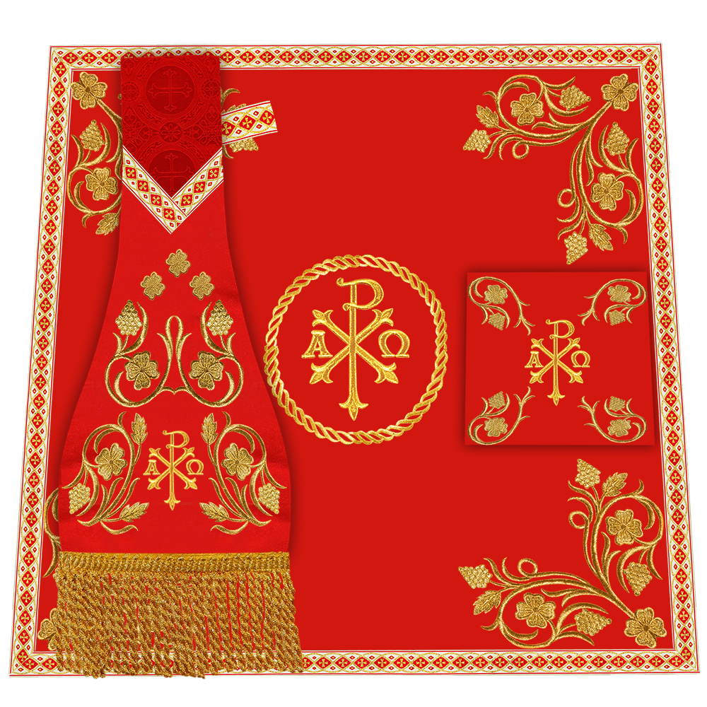 Borromean Chasuble Vestment With Grapes Embroidery and Trims