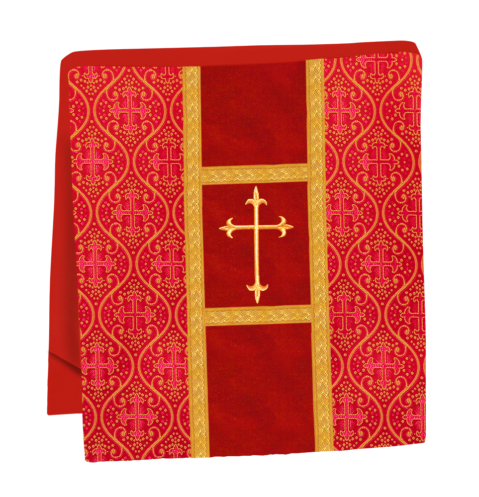 Adorned Embroidered Gothic Chasuble Vestment