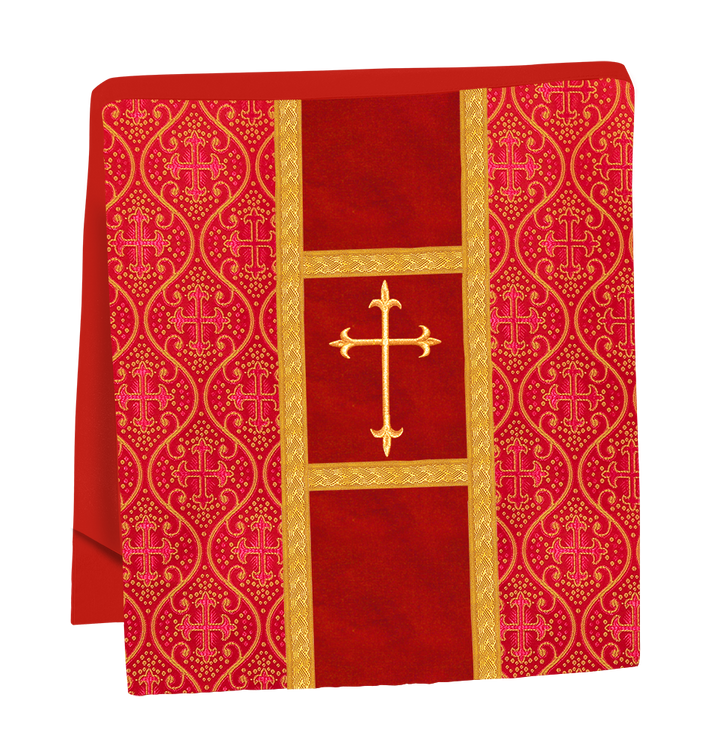 Adorned Embroidered Gothic Chasuble Vestment