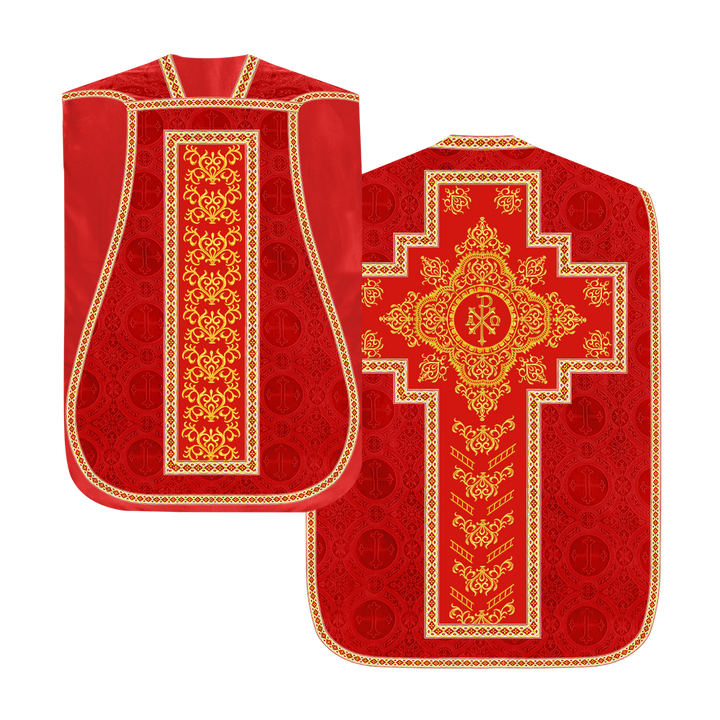 Set of Four Embroidered Roman Chasuble