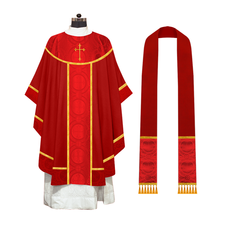 Adorned Gothic Chasuble Vestment
