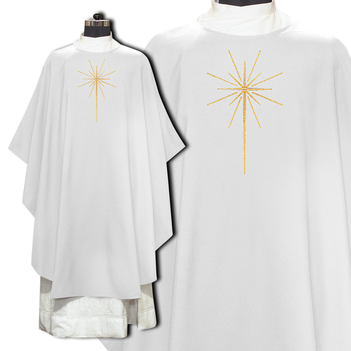 Christmas Gothic Chasuble - O Come Let Us Adore Him