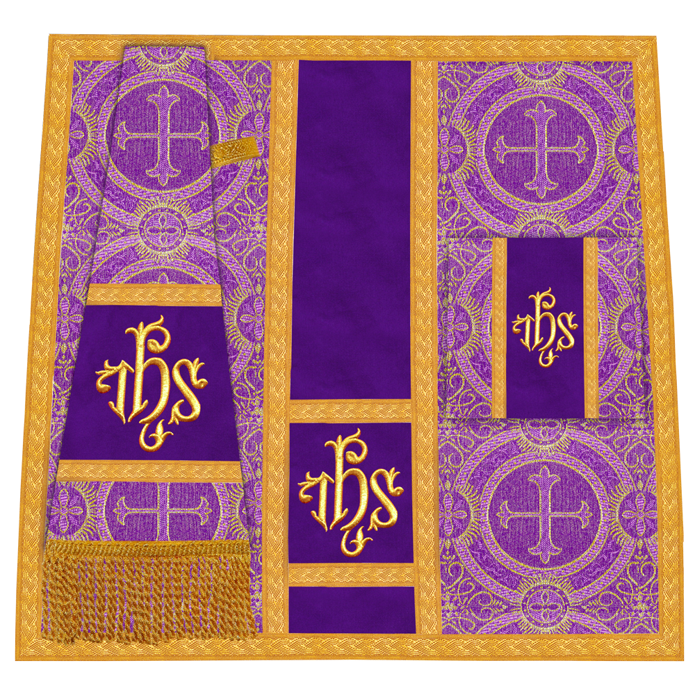 Roman chasuble with Motif and Trims