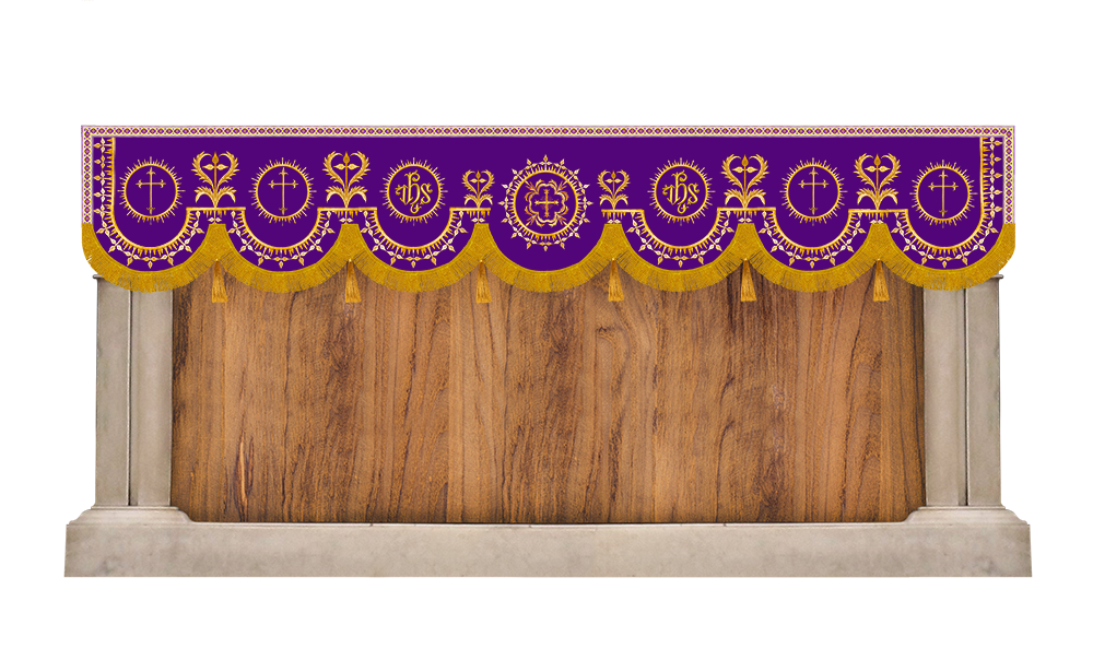 Liturgical Superfrontal with Embroidery Trims