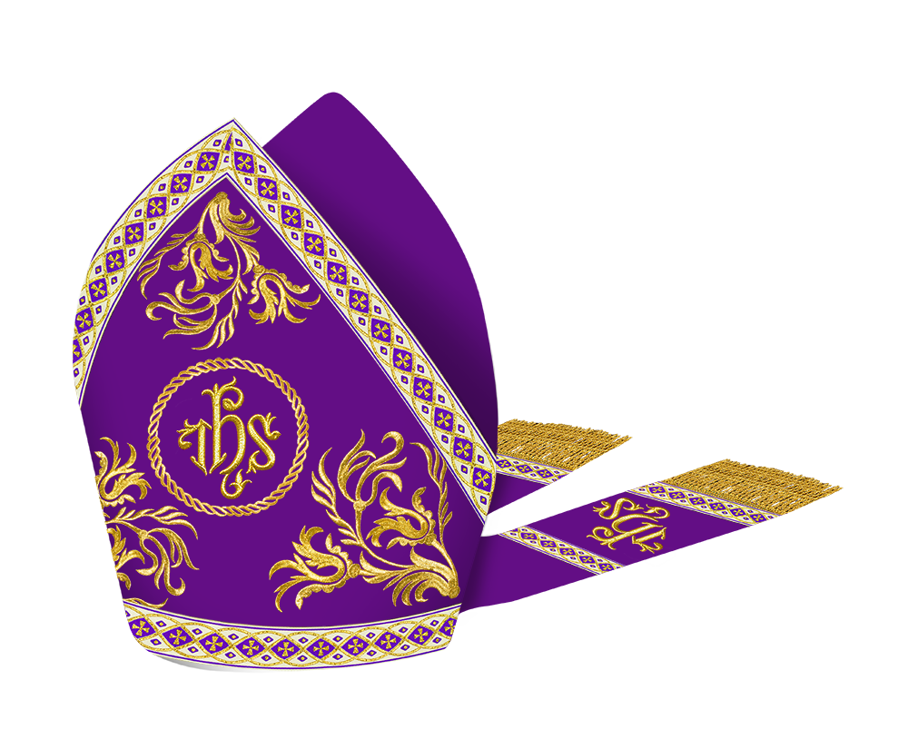 Roman Mitre with Liturgical motif and Trims
