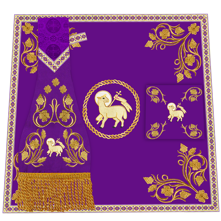 Grapes Embroidery Mass Set with Motif