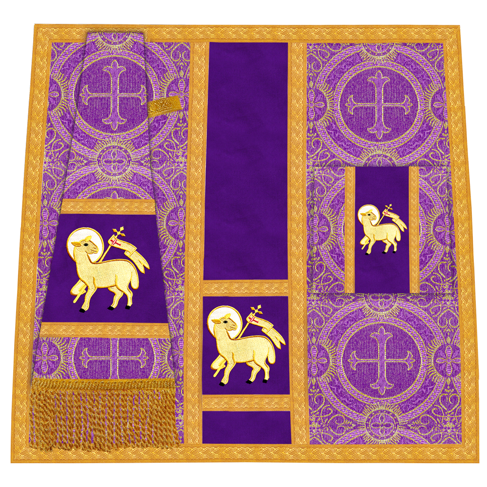 Roman chasuble with Motif and Trims