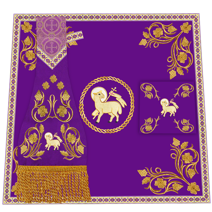 Grapes Embroidery Mass Set with Motif