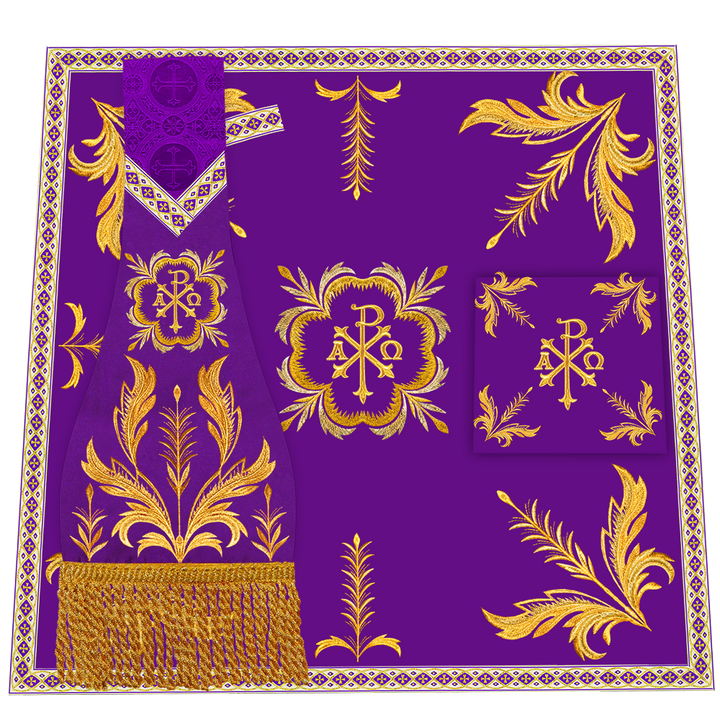 Gothic Cope Vestments Adorned With Detailed Braids