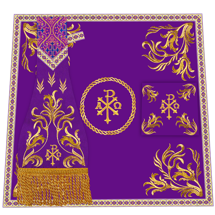 Mass Set Vestment with Embroidered motif