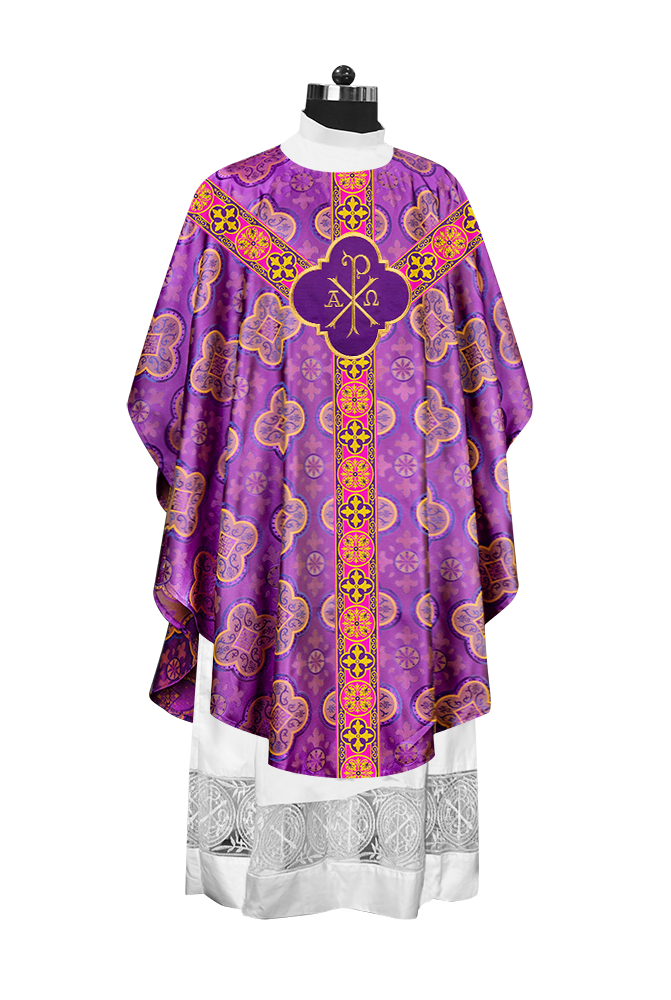 Gothic Chasuble with Cross Braided Trims