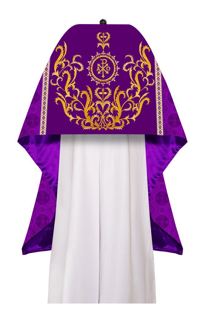 Humeral Veil Vestment with Braided Motif and Trims