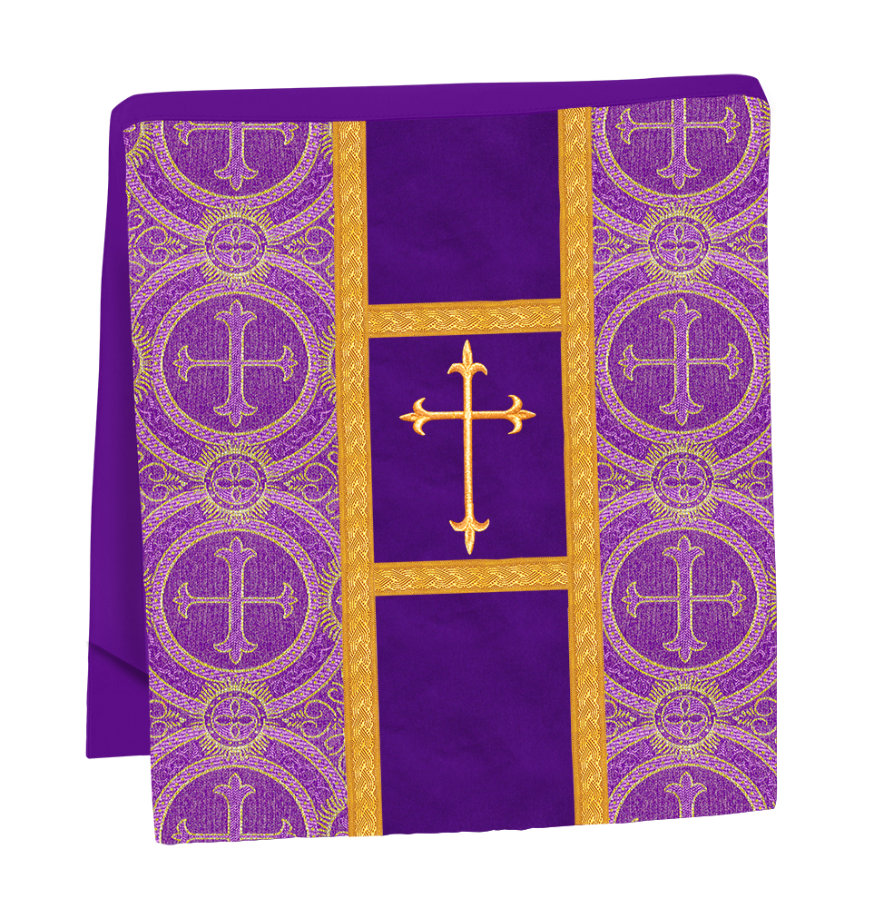 Gothic Chasuble vestment with Golden Lace