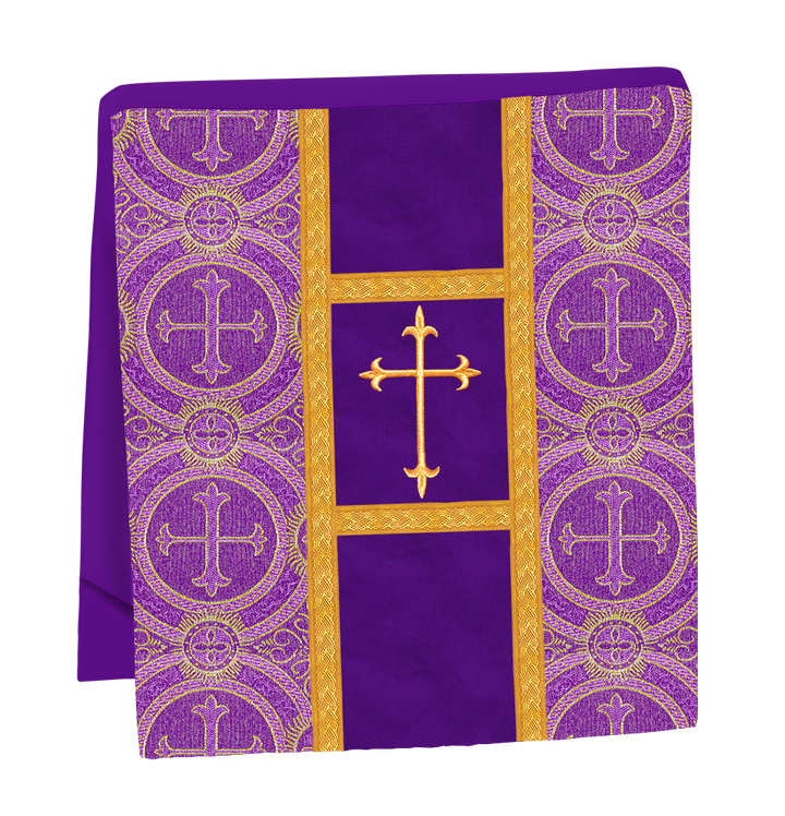 Gothic chasuble Vestment with Floral Design