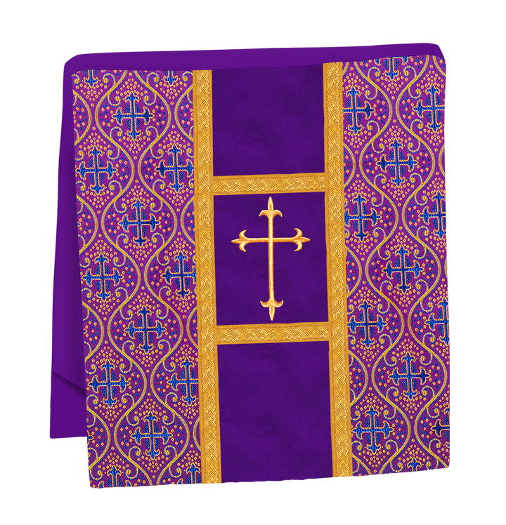 Gothic chasuble Vestment with Floral Design