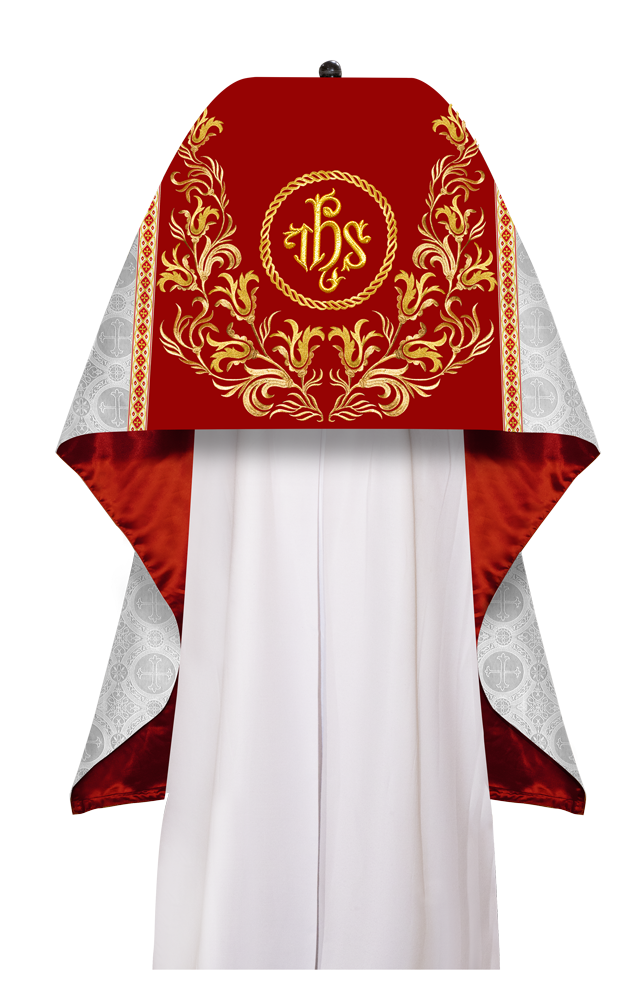 Humeral Veil Vestment with Embroidery Motif