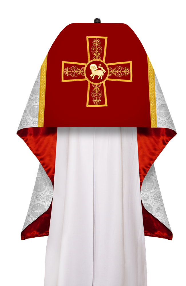 Humeral veil with Vestment Woven Braided Trims