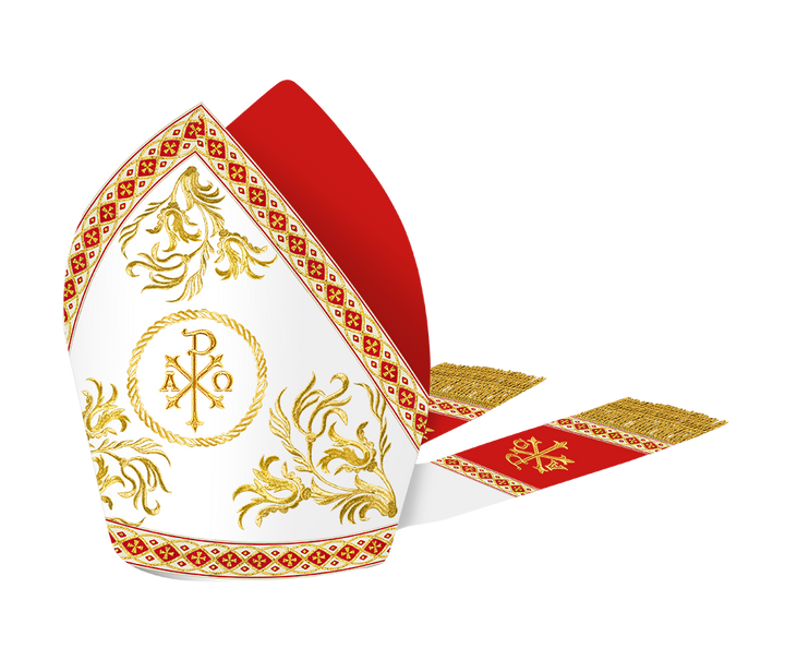 Roman Mitre with Liturgical motif and Trims
