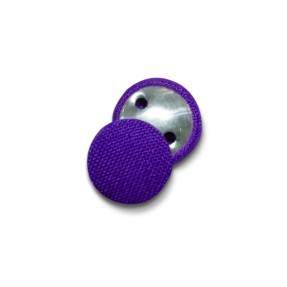 Violet Fabric Covered Button