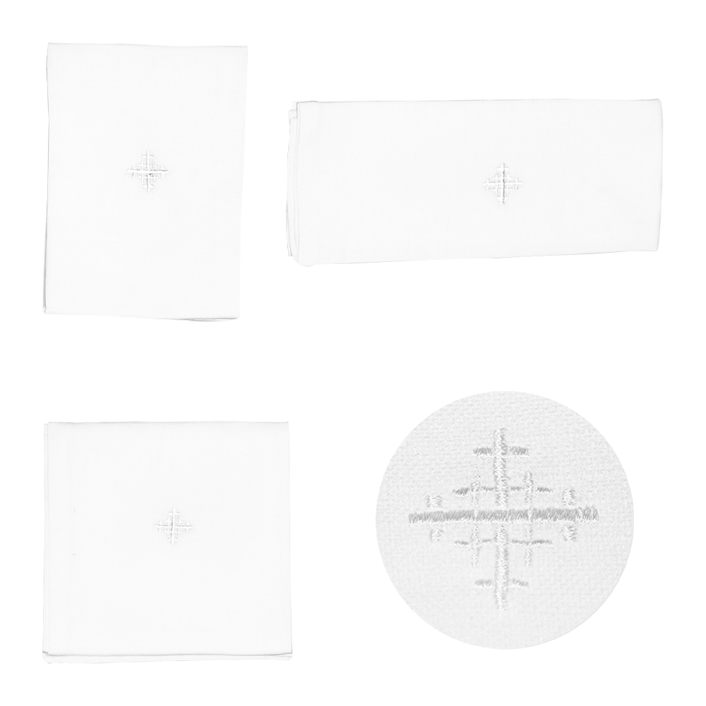 Altar Linen with Jerusalem Cross