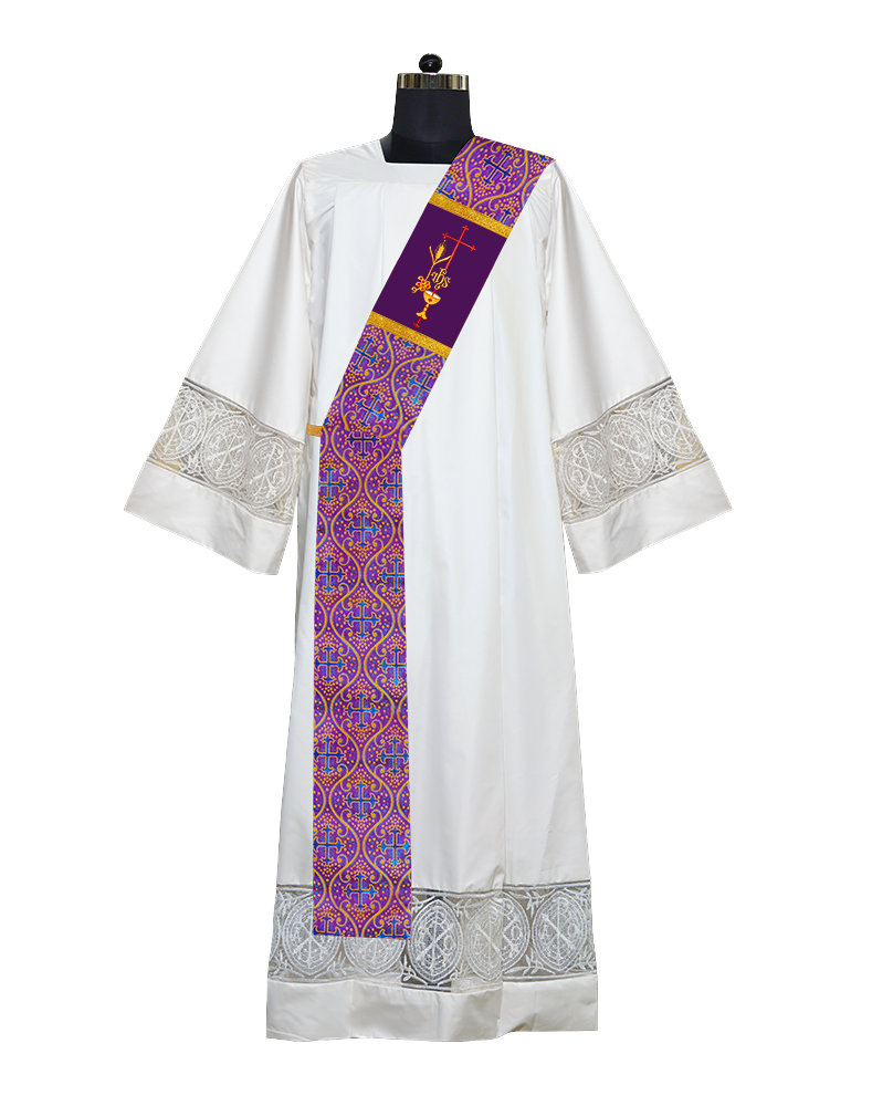 Emmer with IHS Adorned Deacon Stole
