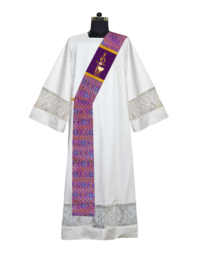 PAX with Chalice Adorned Deacon Stole