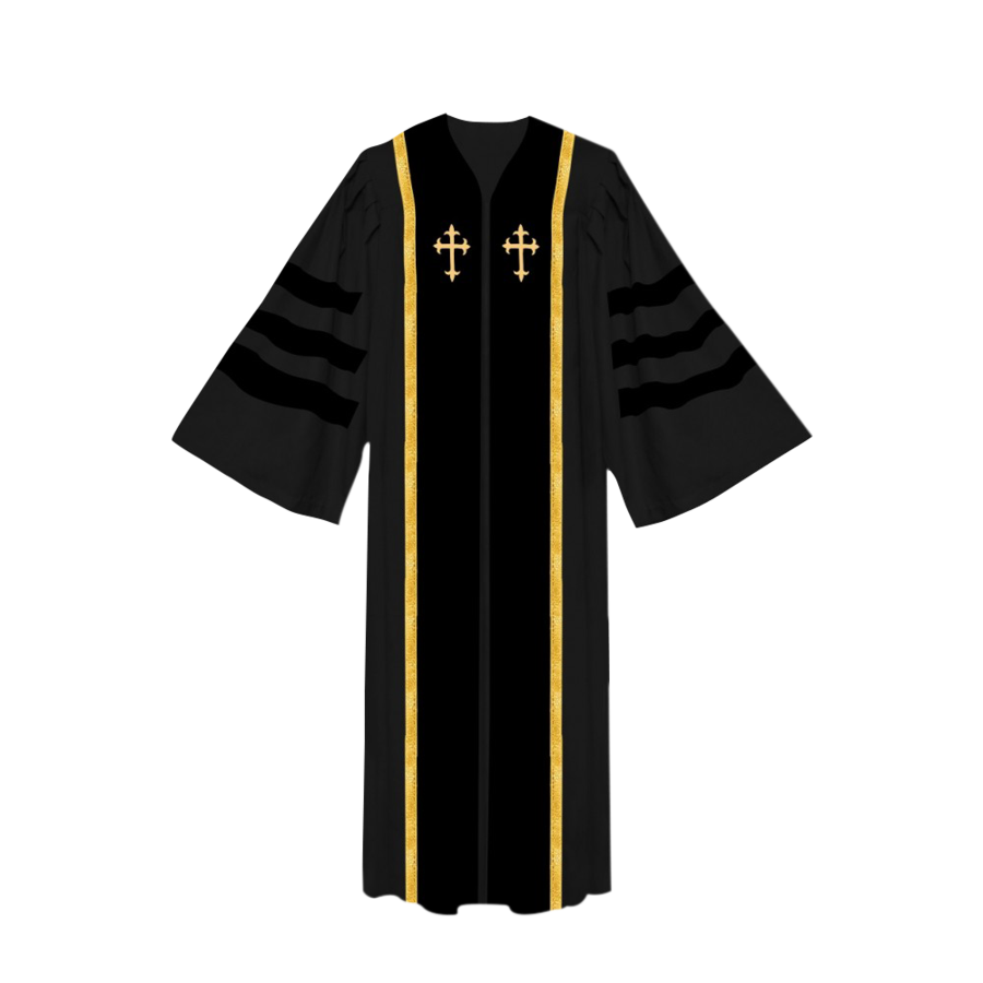 Choir Robe with doctoral bands