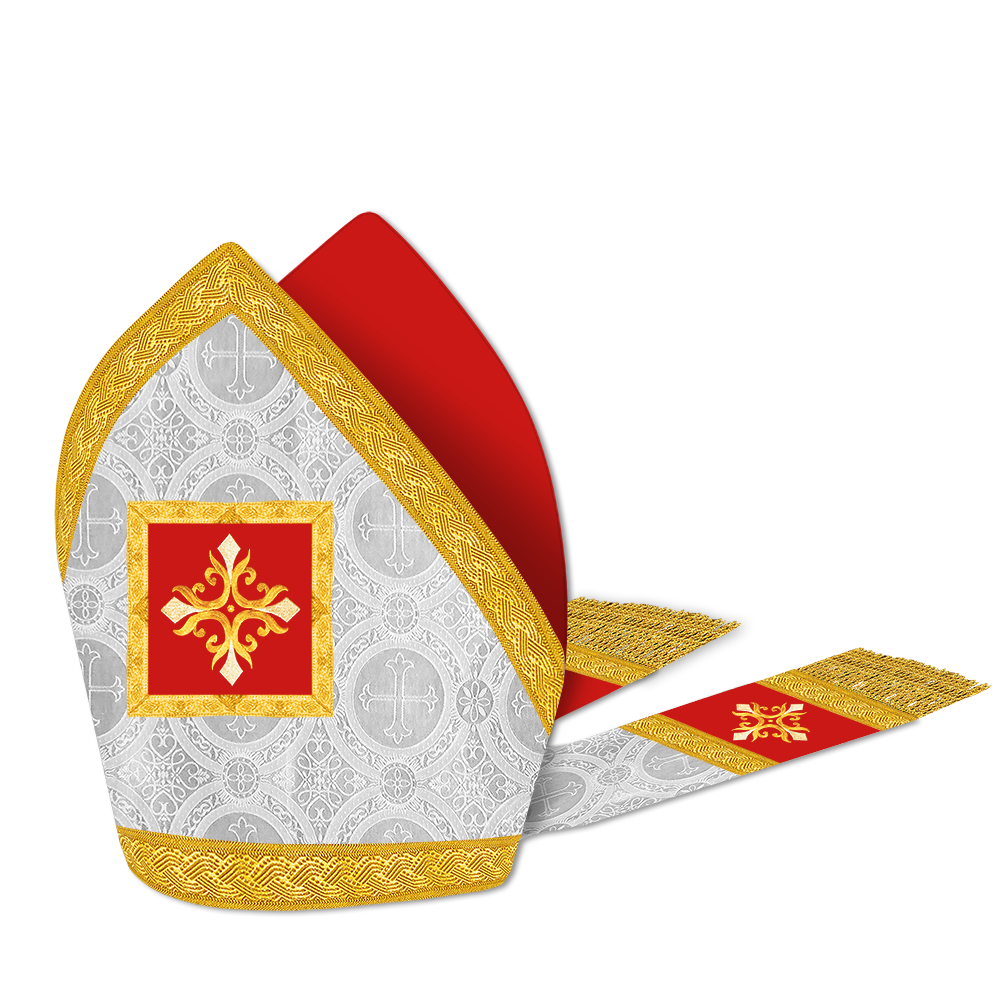 Mitre with embroidered Cross