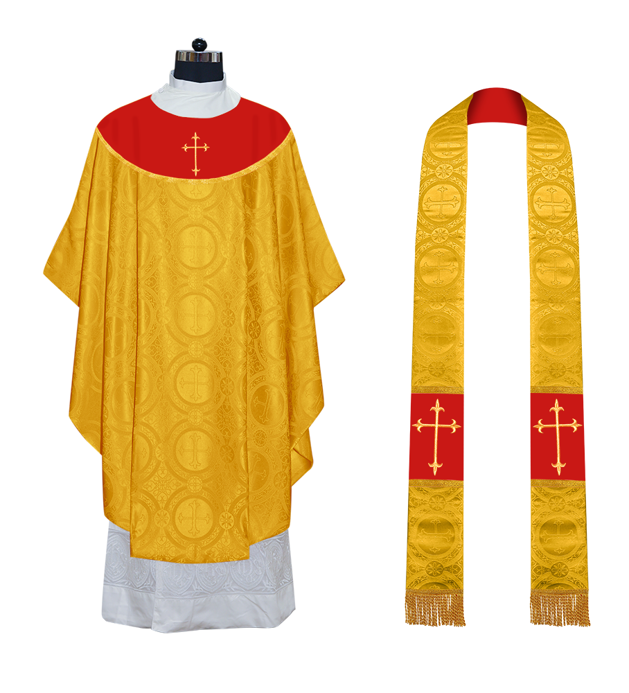 Gothic Chasuble With Western Cross