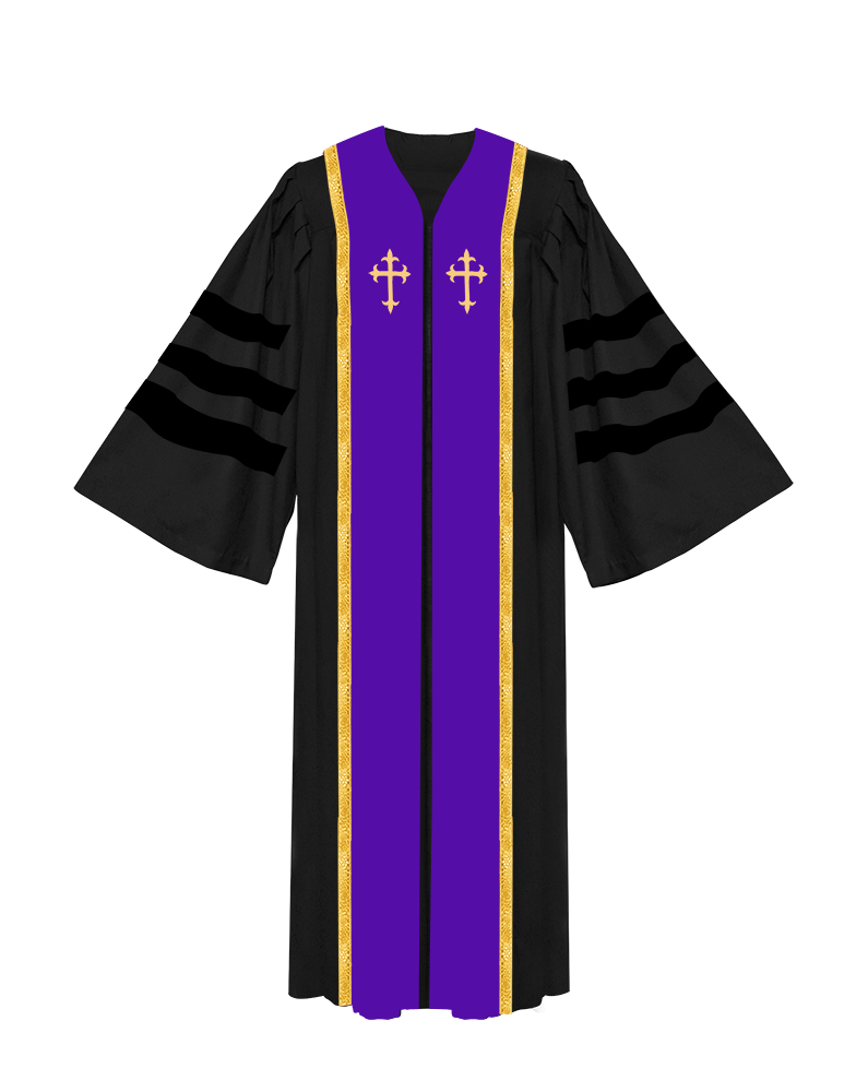 Choir Robe with doctoral bands