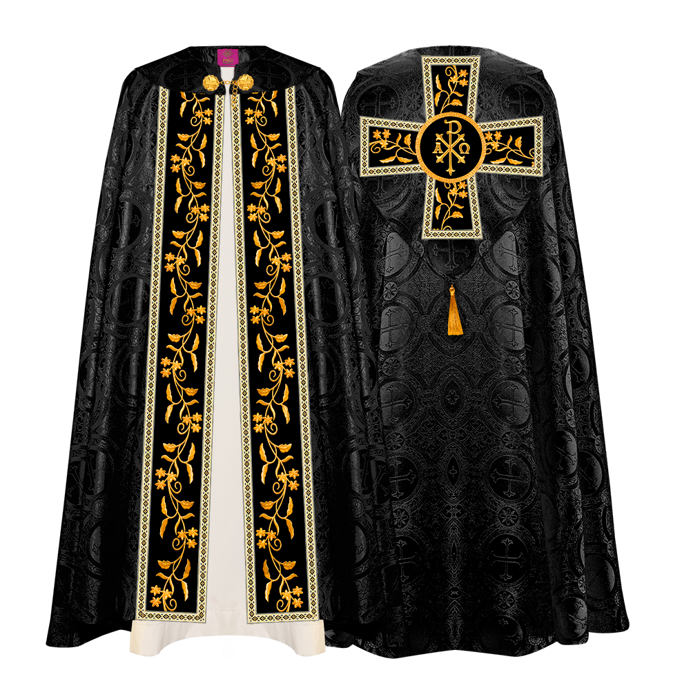 Gothic Cope Vestments Ornated With Floral Design