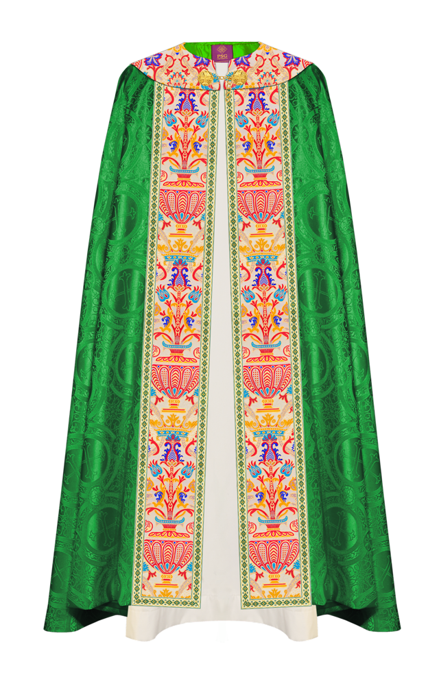 Coronation Tapestry Gothic Cope Braided with Trims
