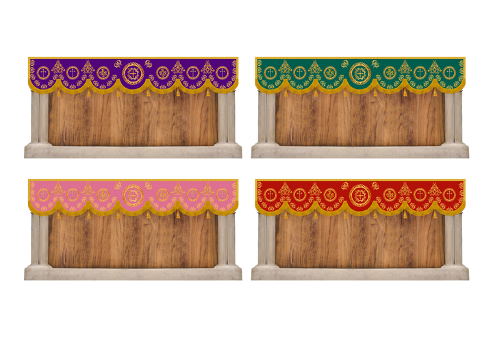 Set of Four Superfrontals with Embroidery Trims