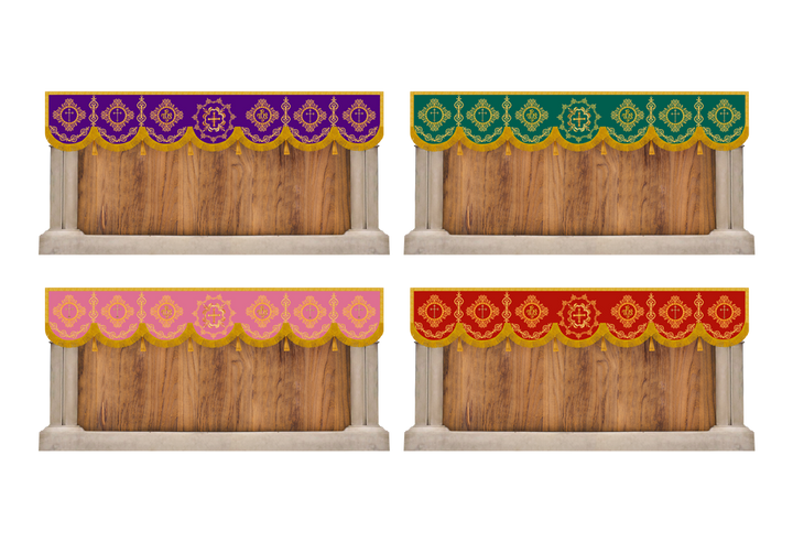 Set of Four Superfrontals with Orphrey and Trims