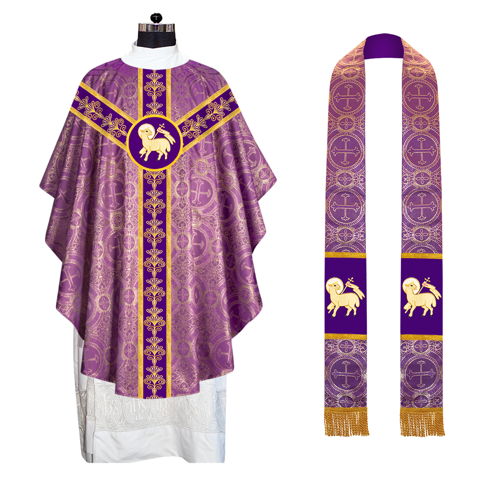 Gothic Chasuble with Ornate Embroidery